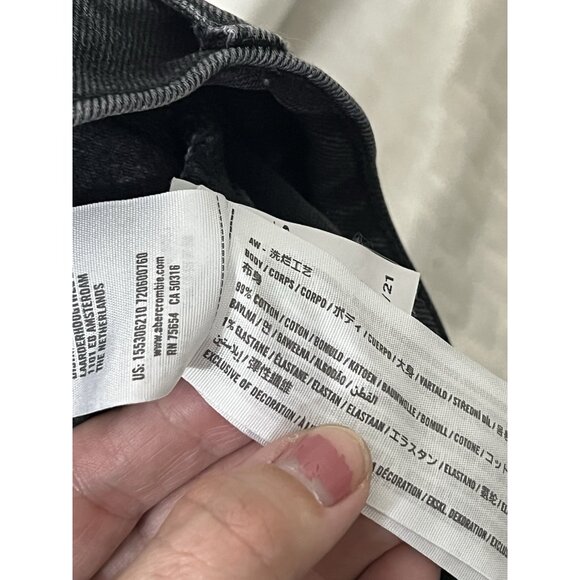 Abercrombie & Fitch Black Straight Leg Jeans - Picture 11 of 12